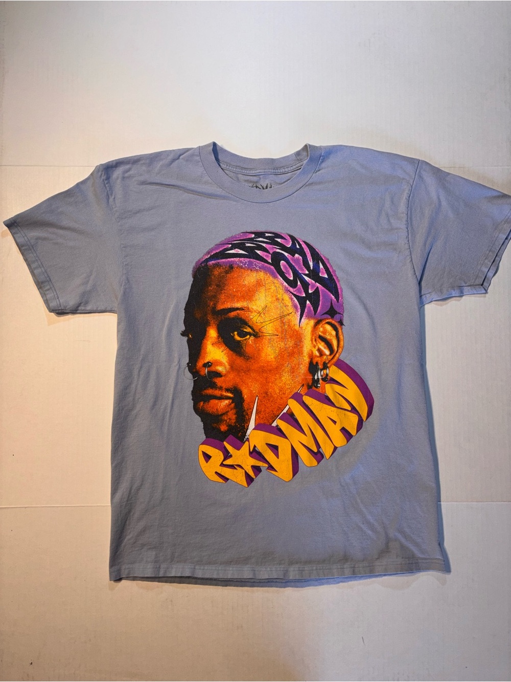 Rodman Apparel Dennis Rodman NBA Portrait Graphic Streetwear T-shirt Sz Large